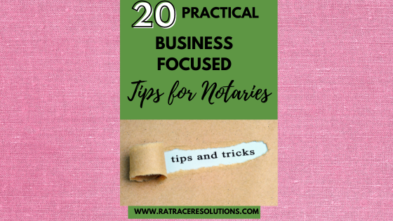 20 tips for notaries